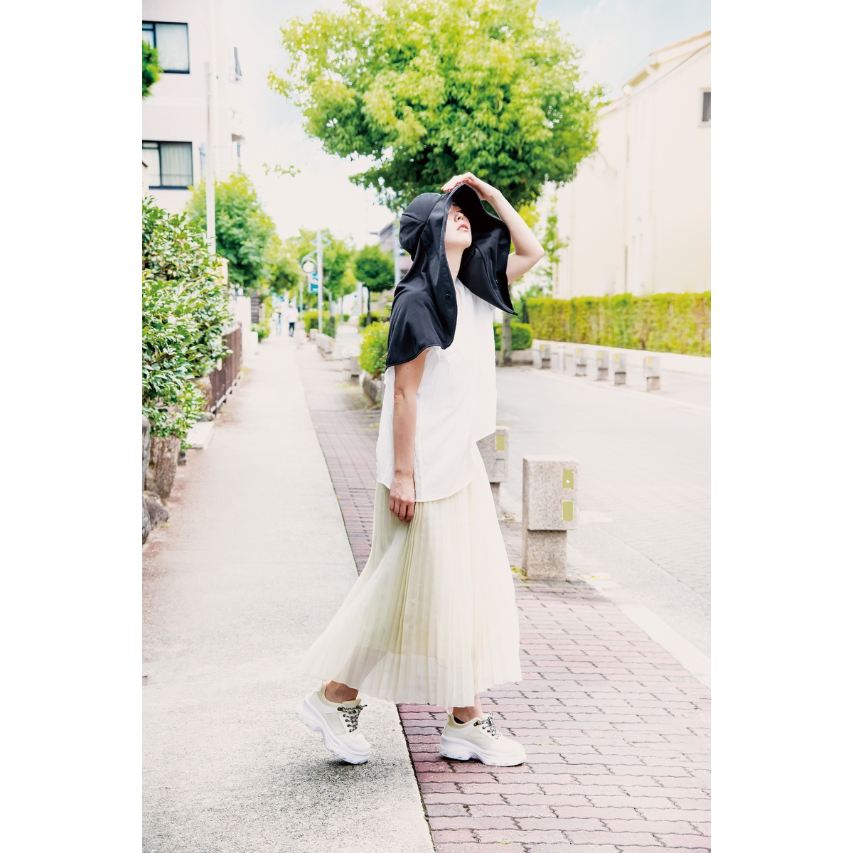 シャイン　UVプロテクトフレアハット