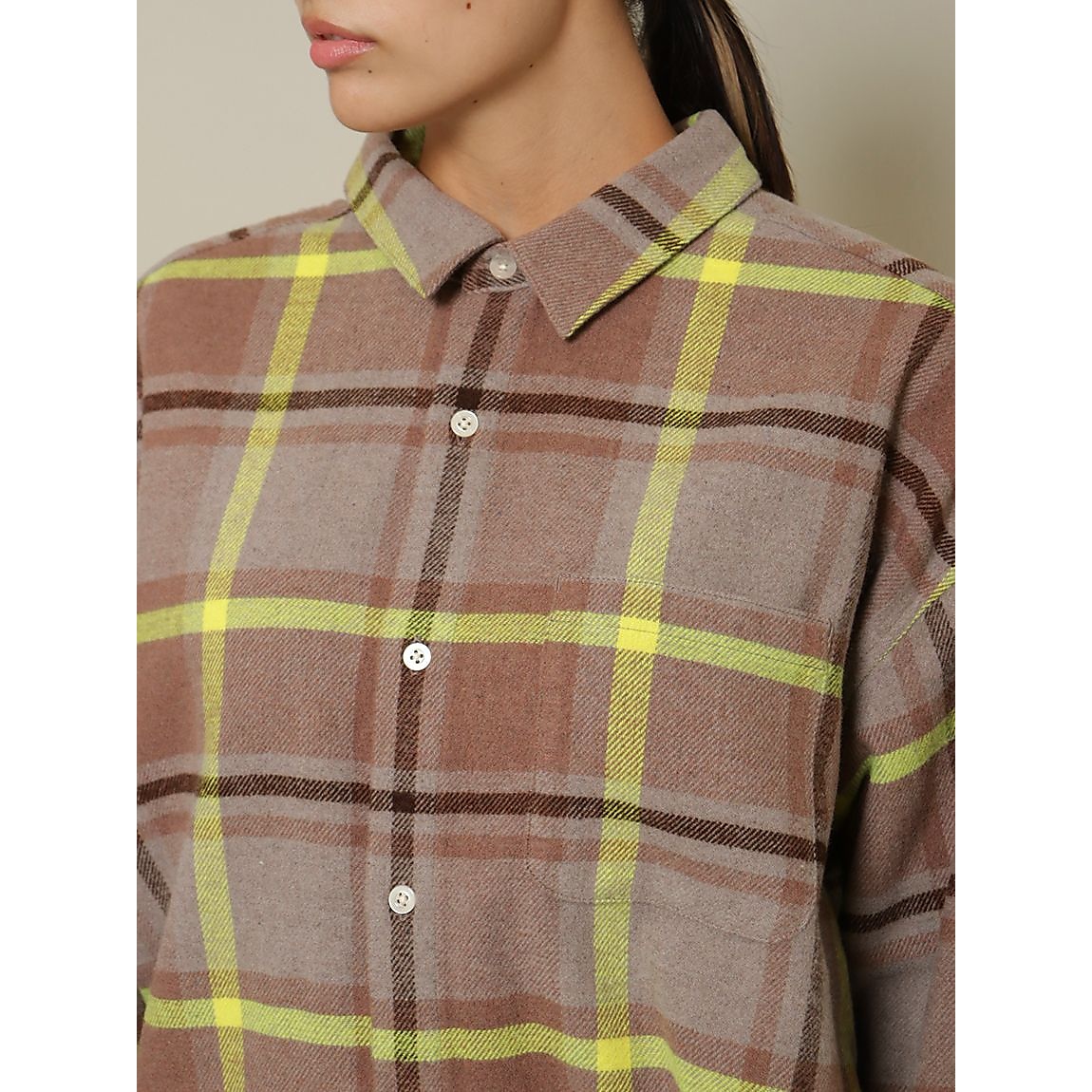 ビッグチェック オーバーサイズシャツ