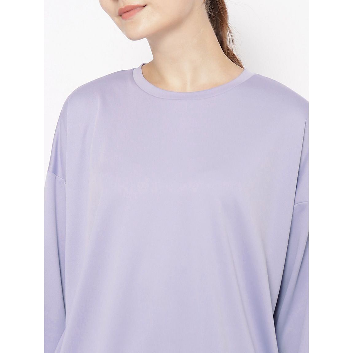 for RUN テックカノコ バックスリット長袖Tシャツ LADIES