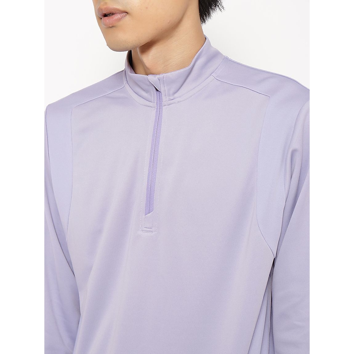 for RUN テックカノコ ハーフジップ長袖Tシャツ MENS