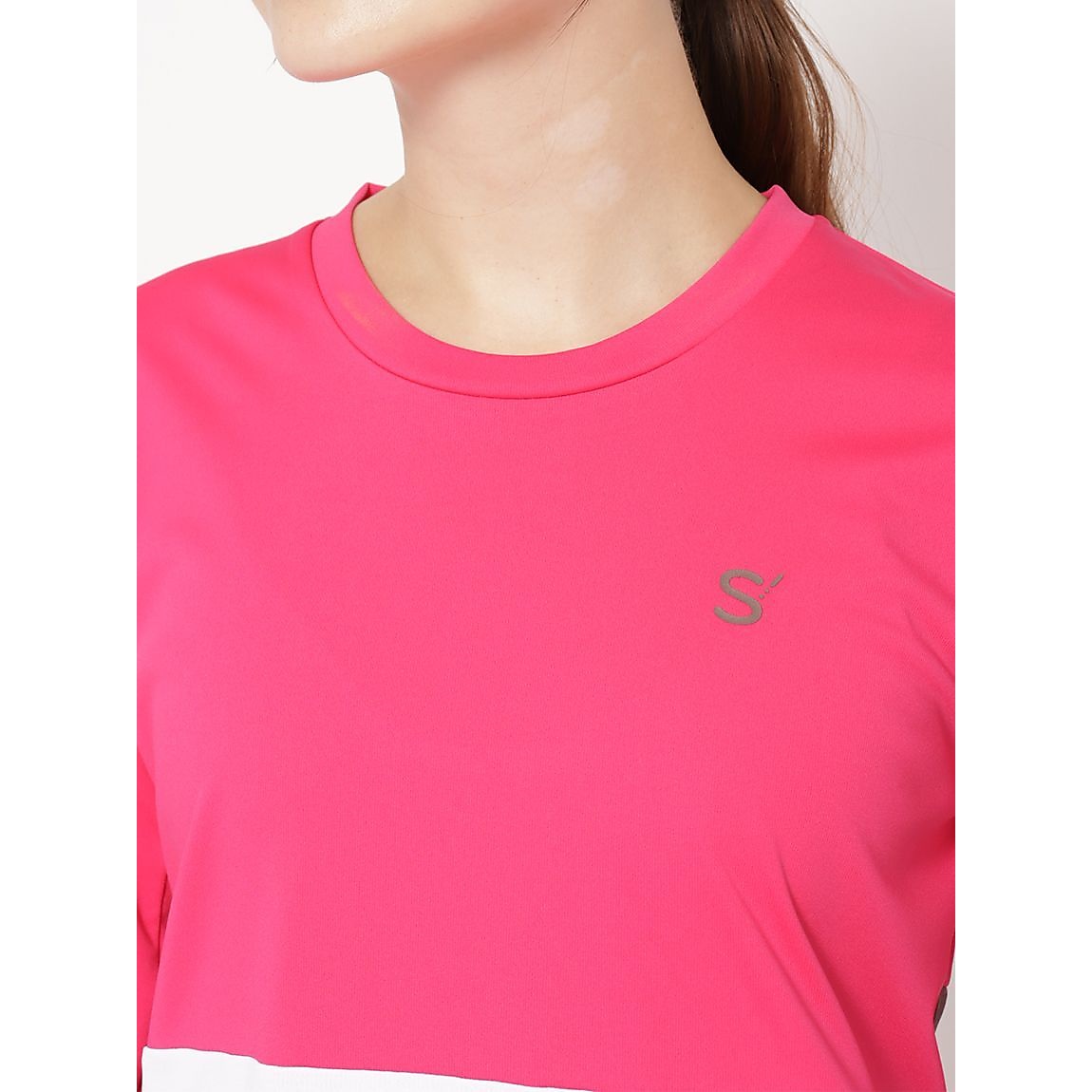 for RUN ドライスムースpr スリーカラーライン長袖Tシャツ LADIES