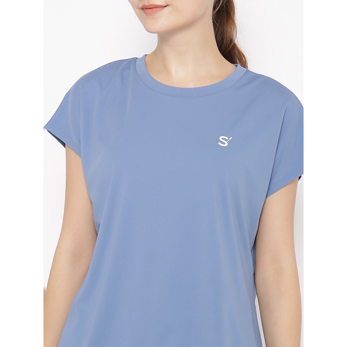 for RUN ドライスムースpr バックペプラムTシャツLADIES