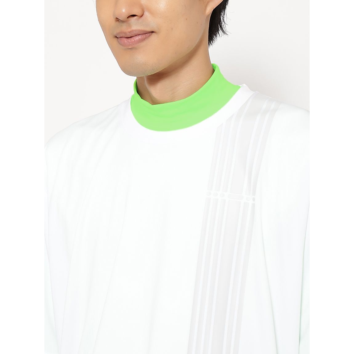 for RUN ドライスムースpr オーバーサイズラインTシャツ MENS