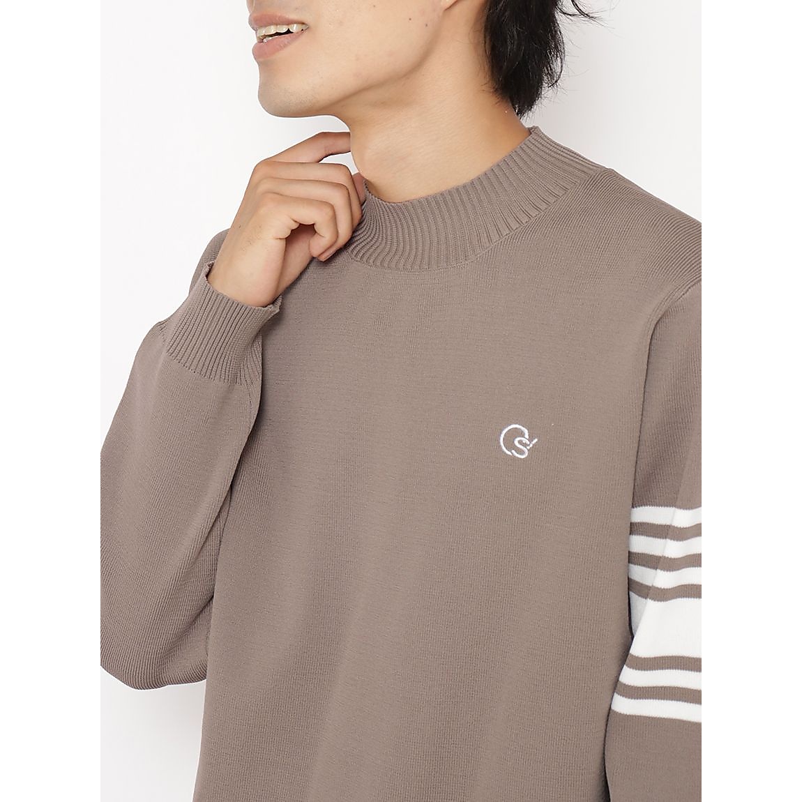 アクティブニットシリーズ ラインモックネック MENS