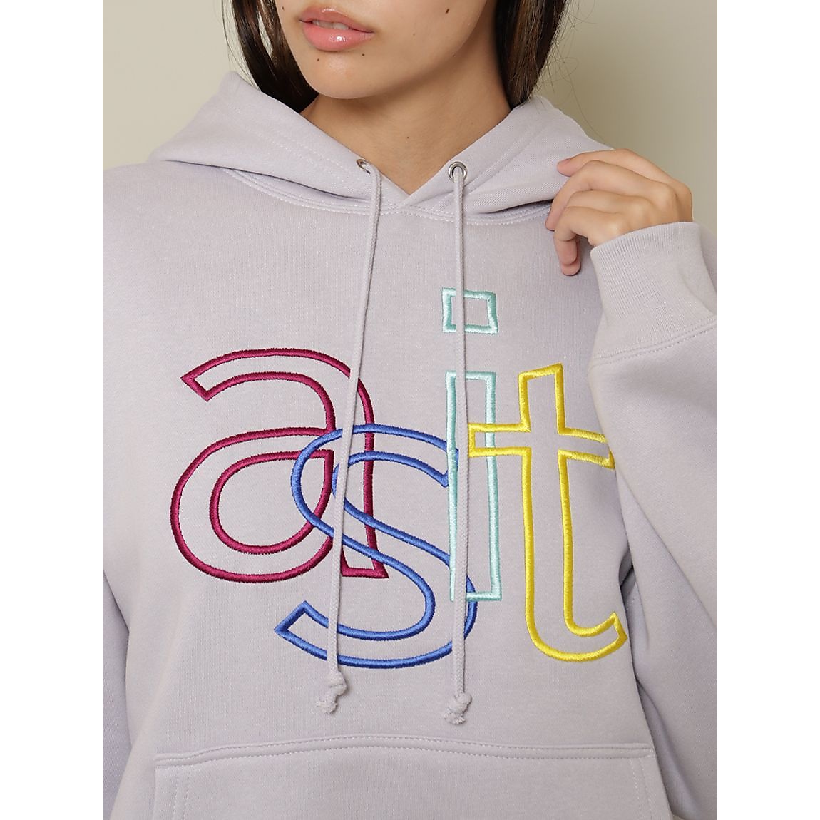 裏起毛スウェット エンブロフーディ