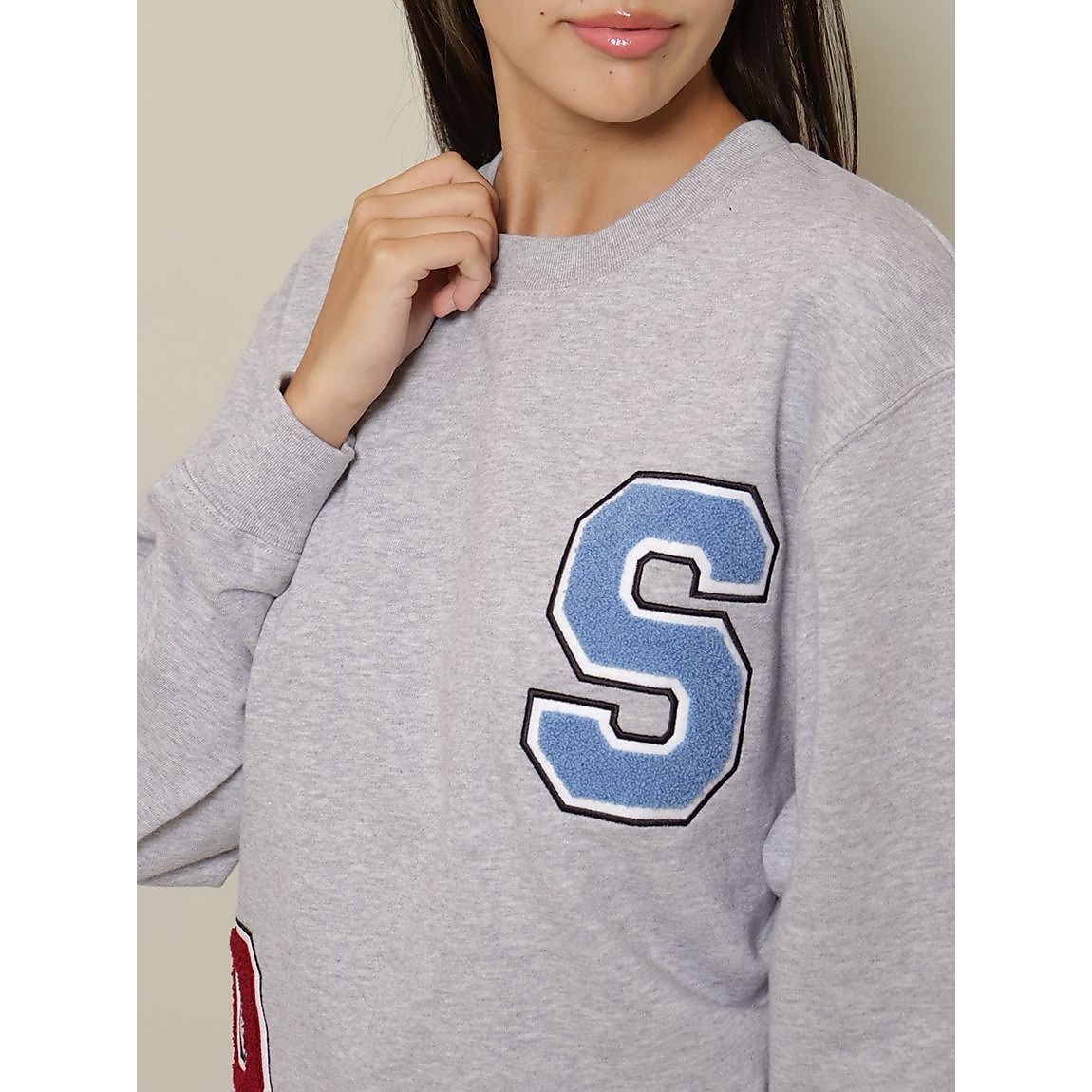 ワッペンスウェット クルーネック