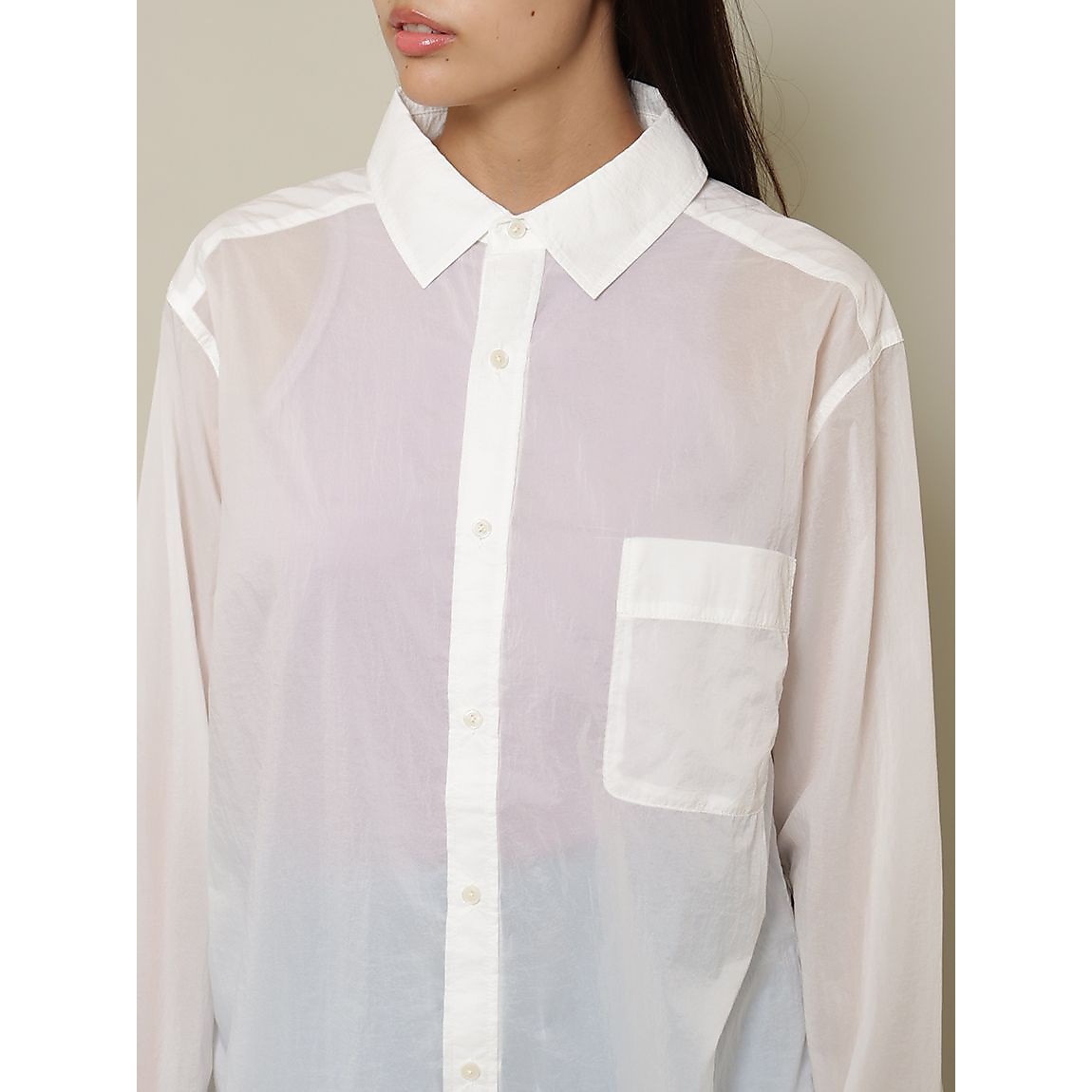 エアーナイロン オーバーサイズシャツ