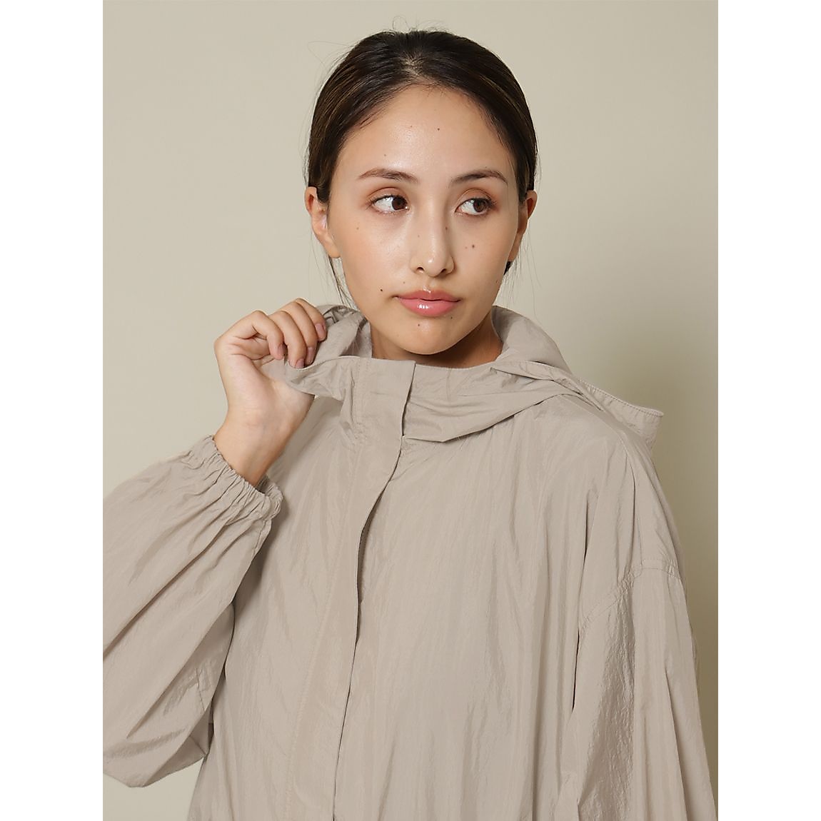 ストーンナイロン ロングコート