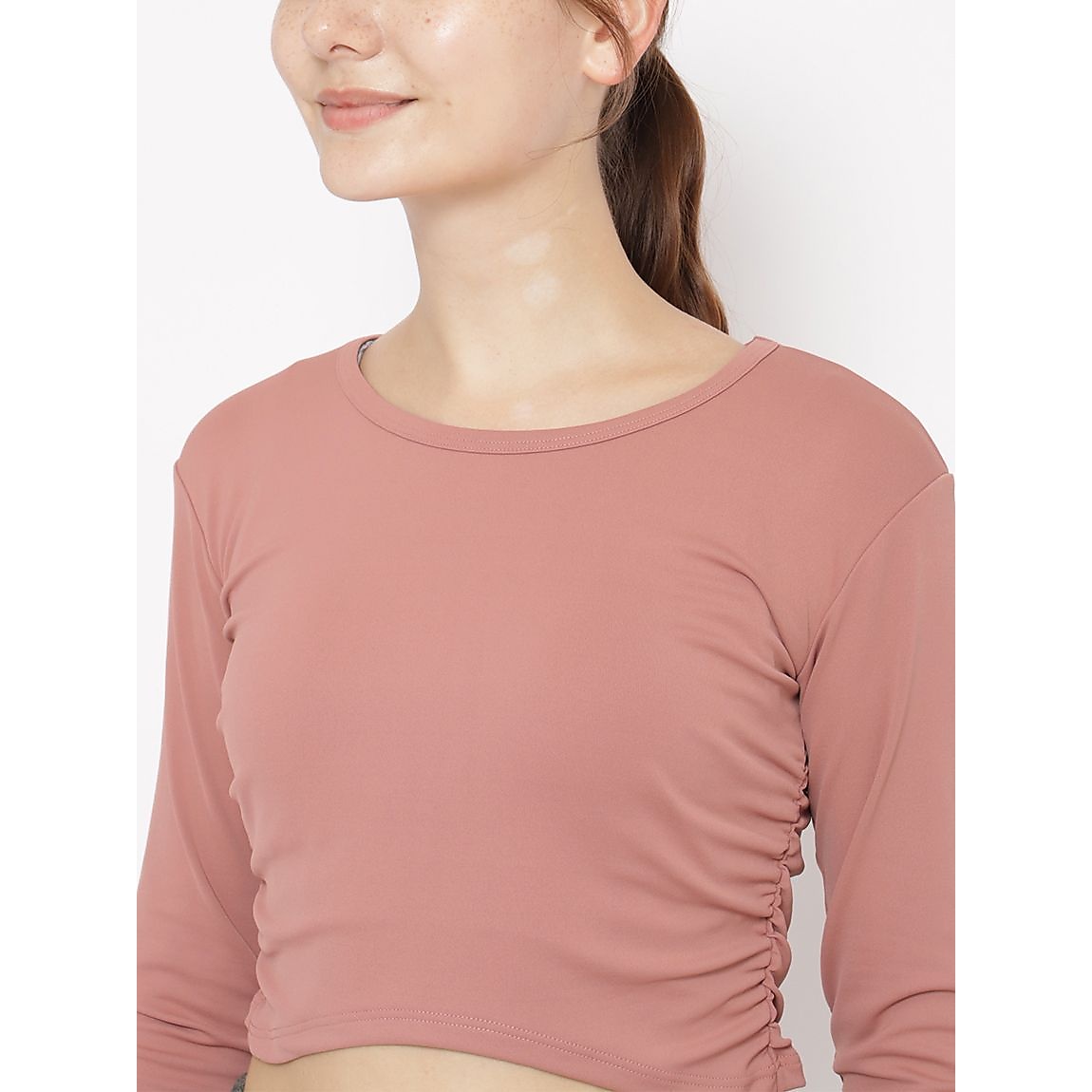 Cocotyベアスムース クロップト長袖ボレロ LADIES