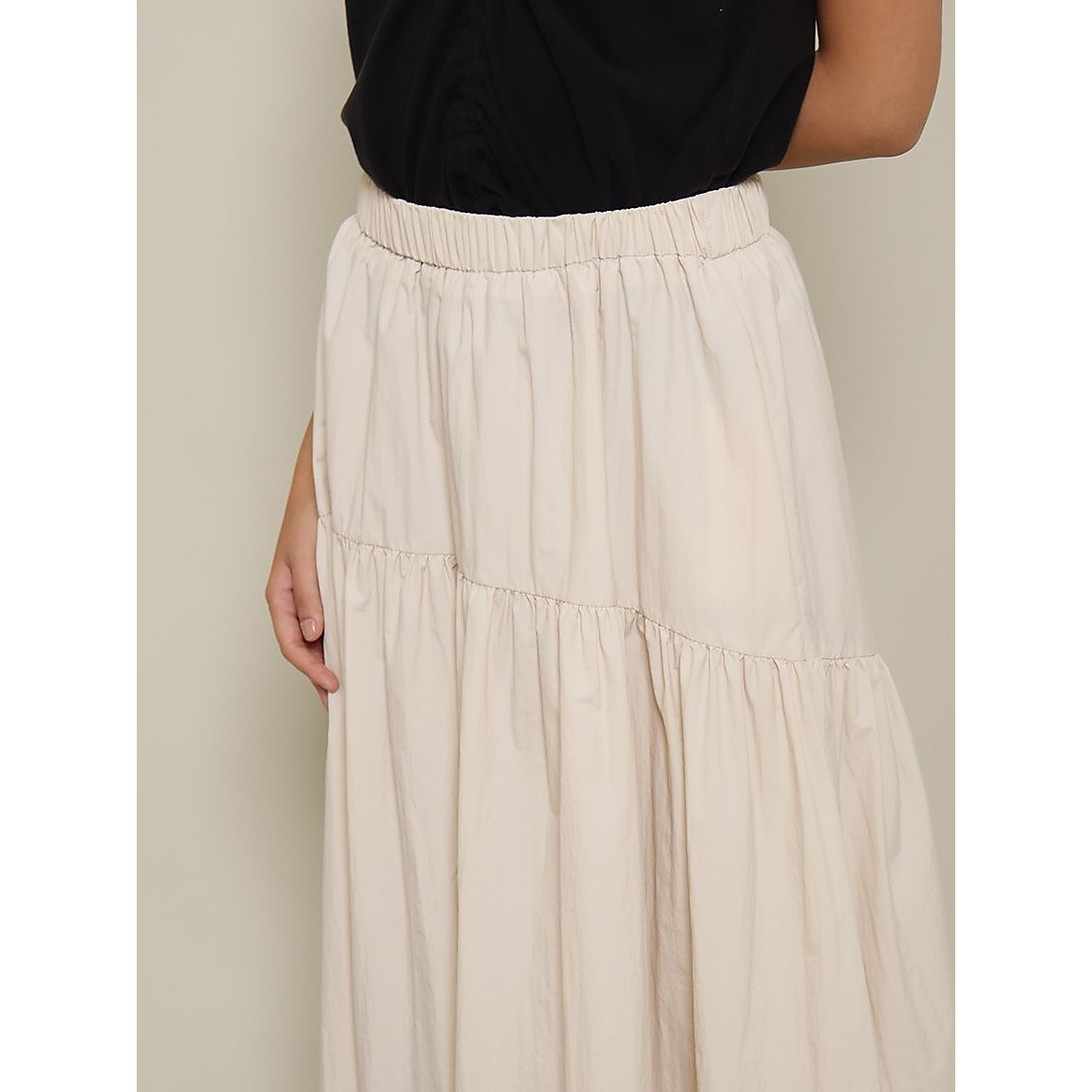 ナイロンワッシャー ティアードスカート