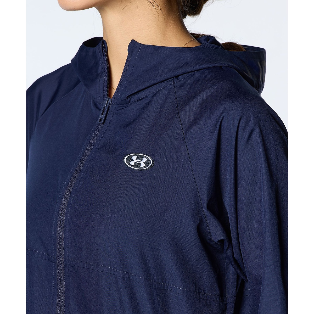 UA WORDMARK WOVEN FULL ZIP HOODIE