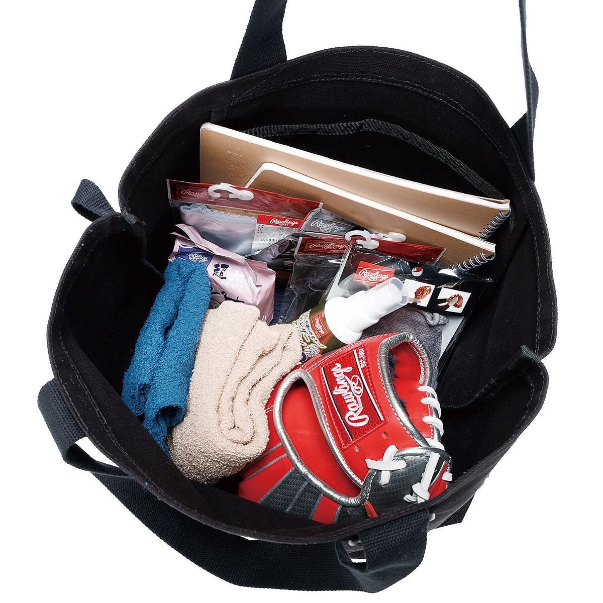 帆布トートバック L 27L-ブラック