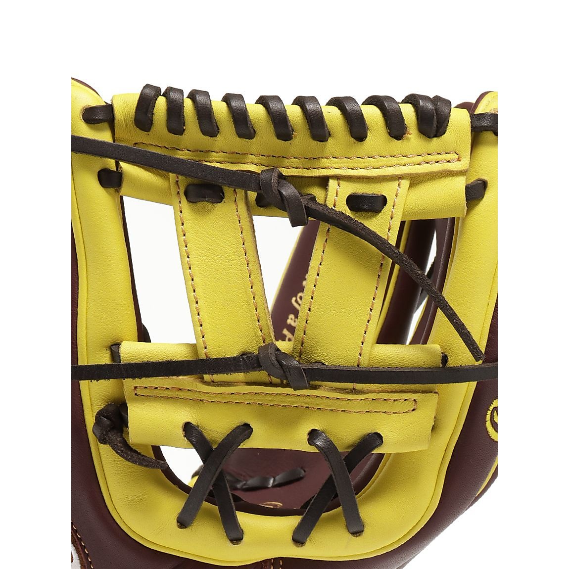 軟式 HOH MLB COLOR SYNC(エイチオーエイチエムエルビーカラーシンク)N54G-チョコ/イエロー