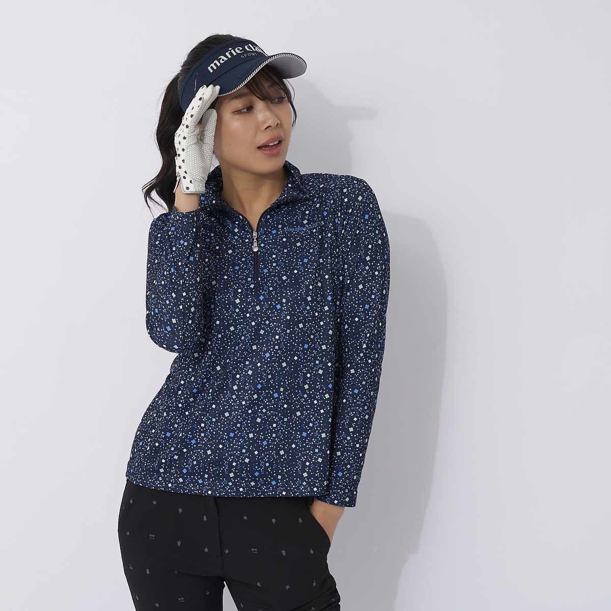 マリ.クレールナガソデ シャツ ガラ