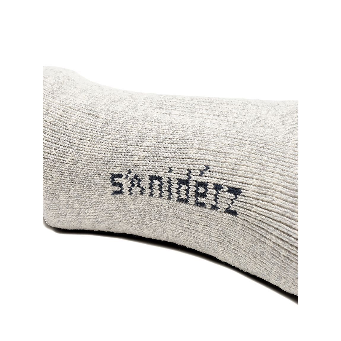 2足組パイル編 スラブ糸 ラインソックス:ショート