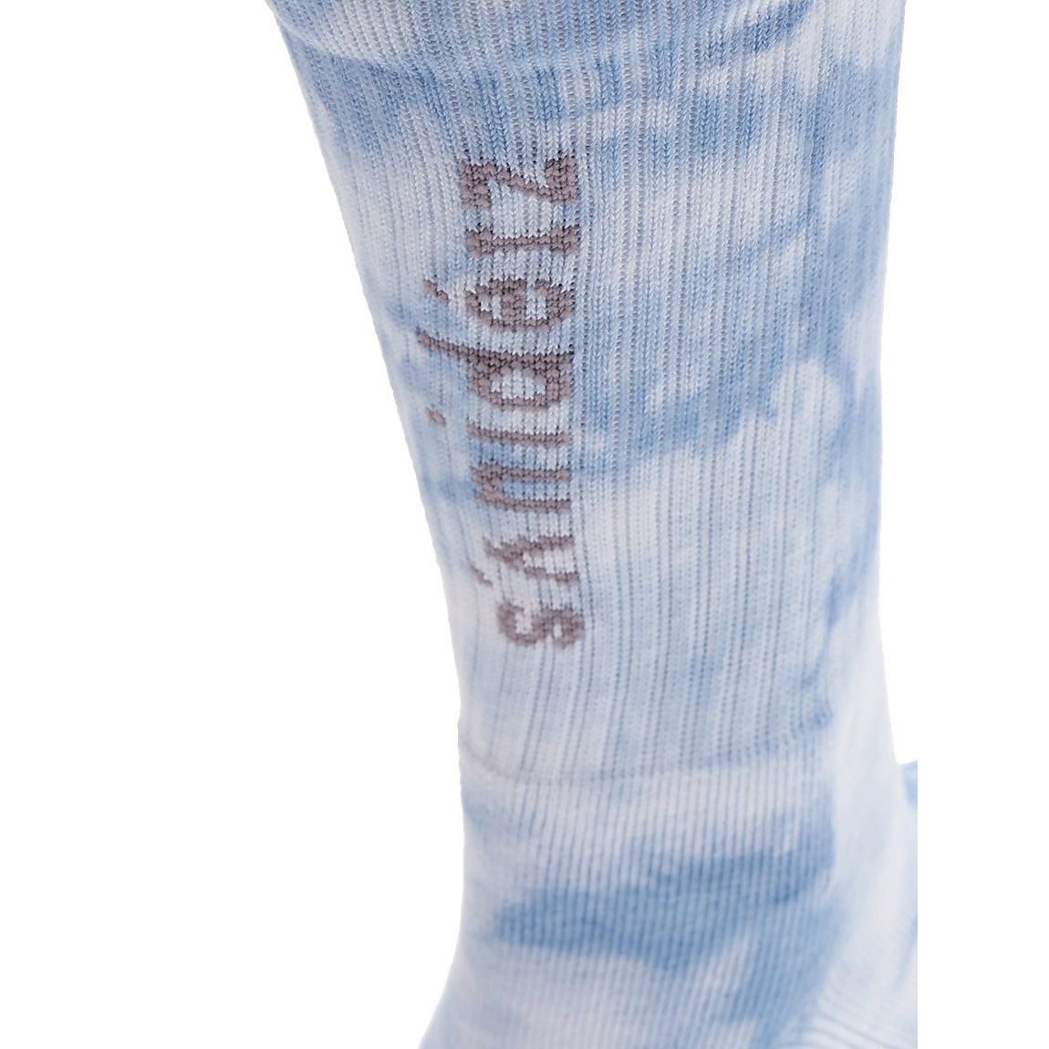 2足組パイル編 タイダイロゴソックス:ミドル
