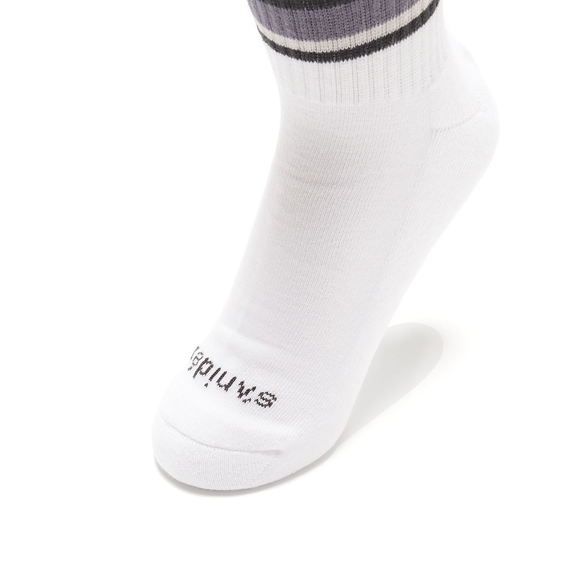 2足組パイル編 マルチラインソックス:ショート