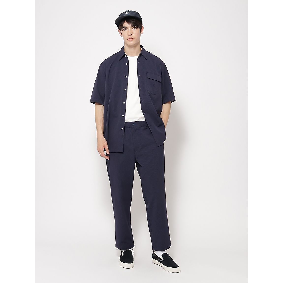 ミニサッカーストライプ イージーパンツ MENS