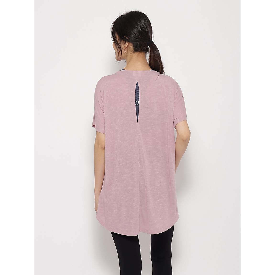 スラブ天竺 ドルマンチュニックTシャツLADIES