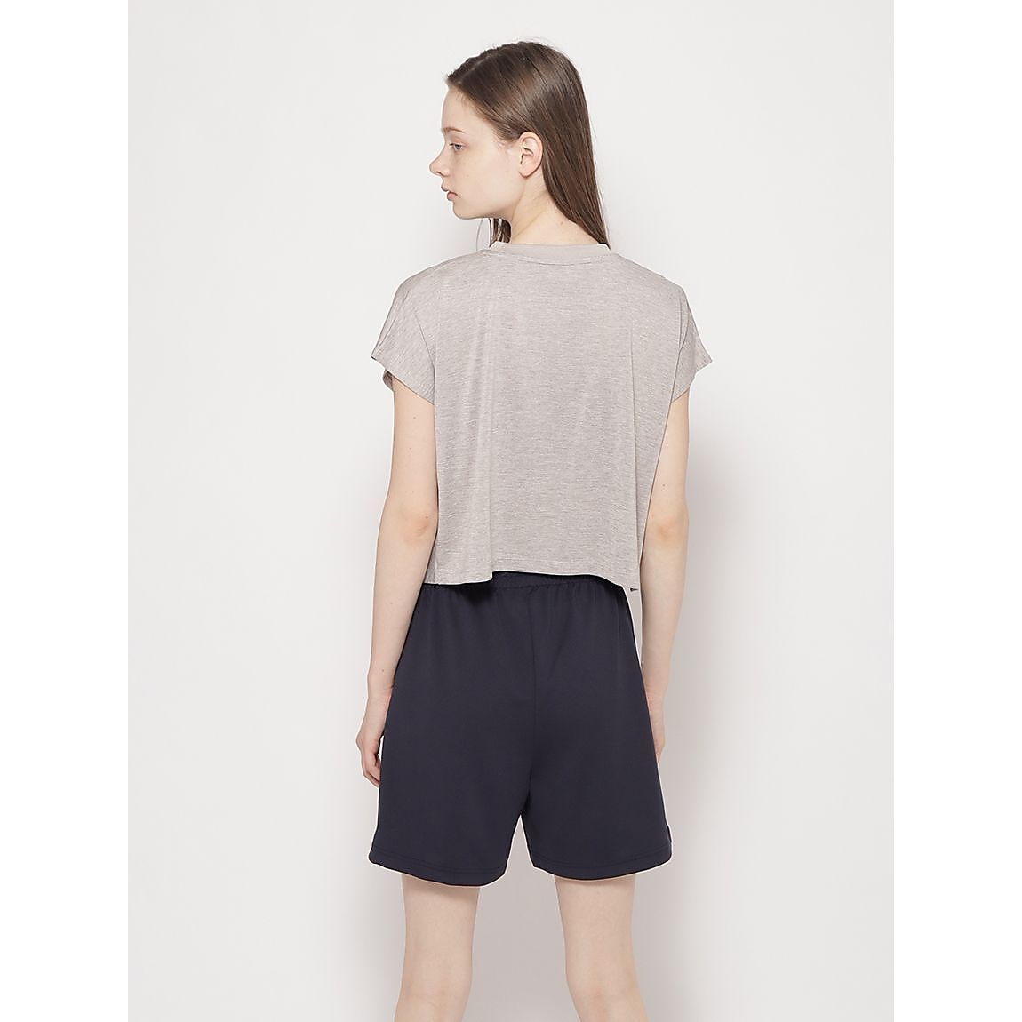 カチオン杢天竺 フロントツイストTシャツ LADIES