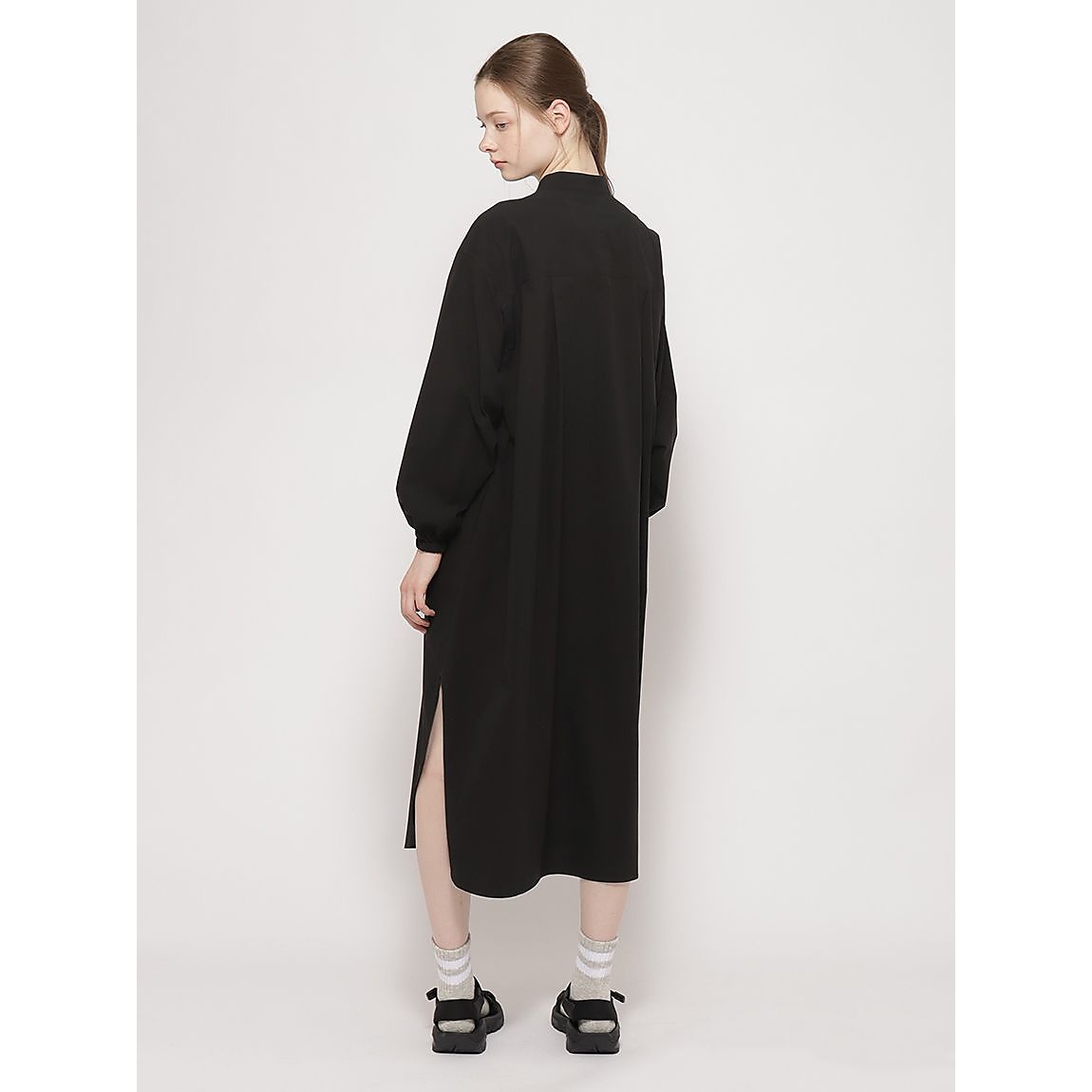 マイクロリップ バンドカラーワンピースLADIES