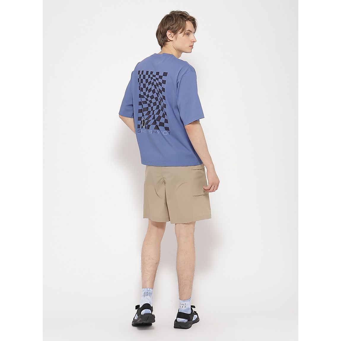 「Berry Bear」シリーズ チェッカープリントTシャツUNISEX