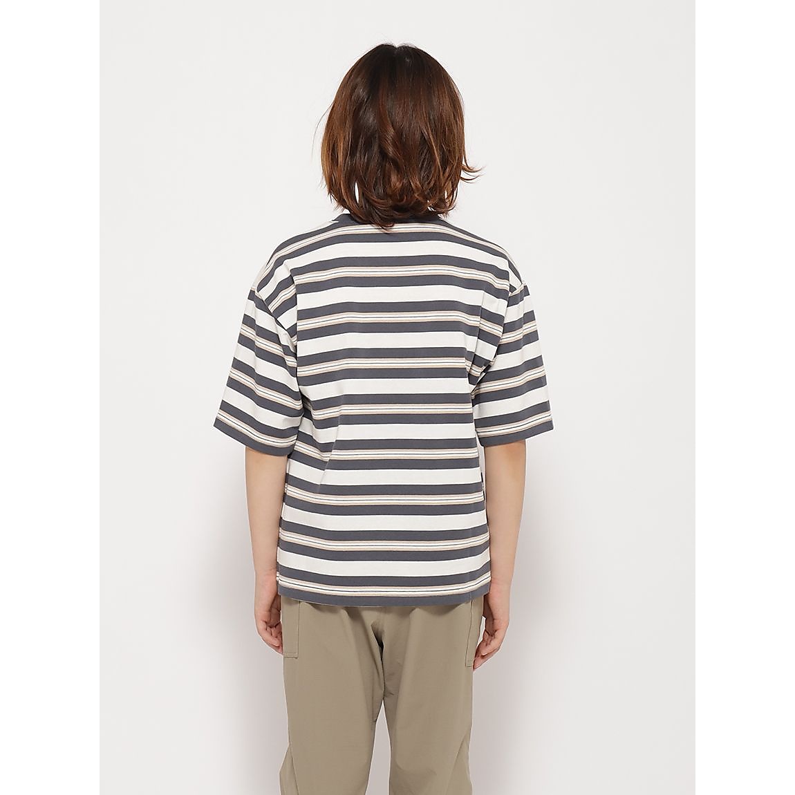 「Berry Bear」シリーズ マルチボーダーTシャツ JUNIOR