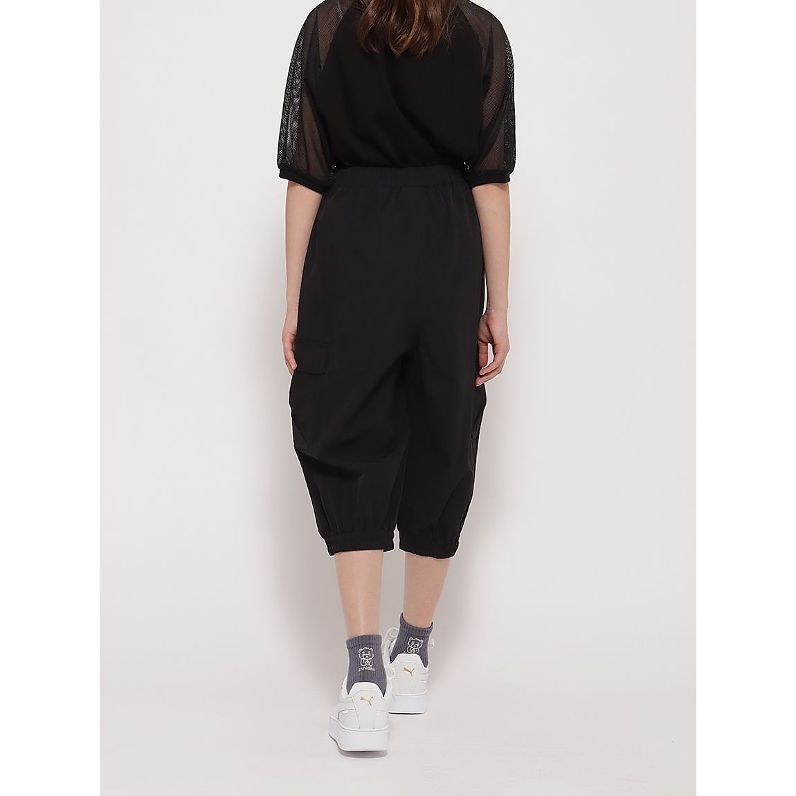 ナイロンストレッチ クロップトカーゴパンツJUNIOR