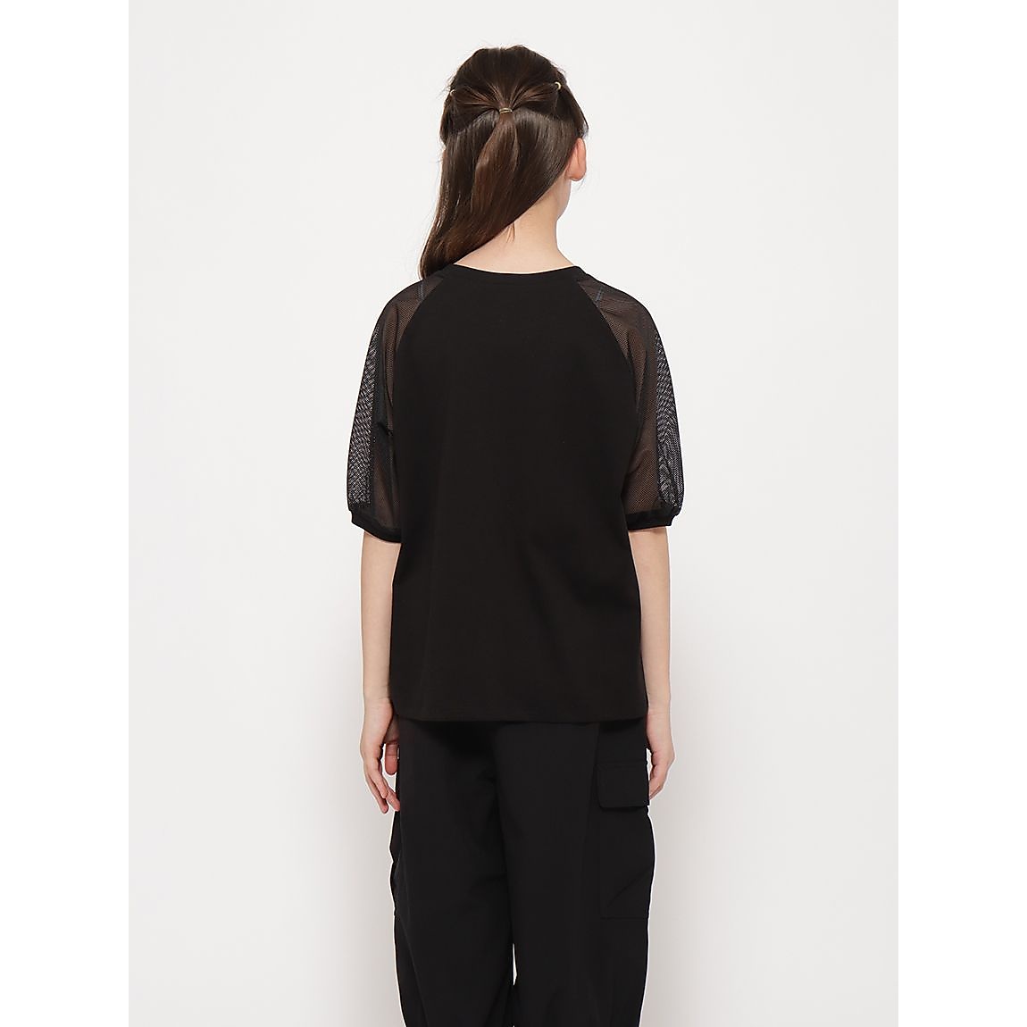 「Berry Bear」シリーズ 袖メッシュTシャツ GIRLS