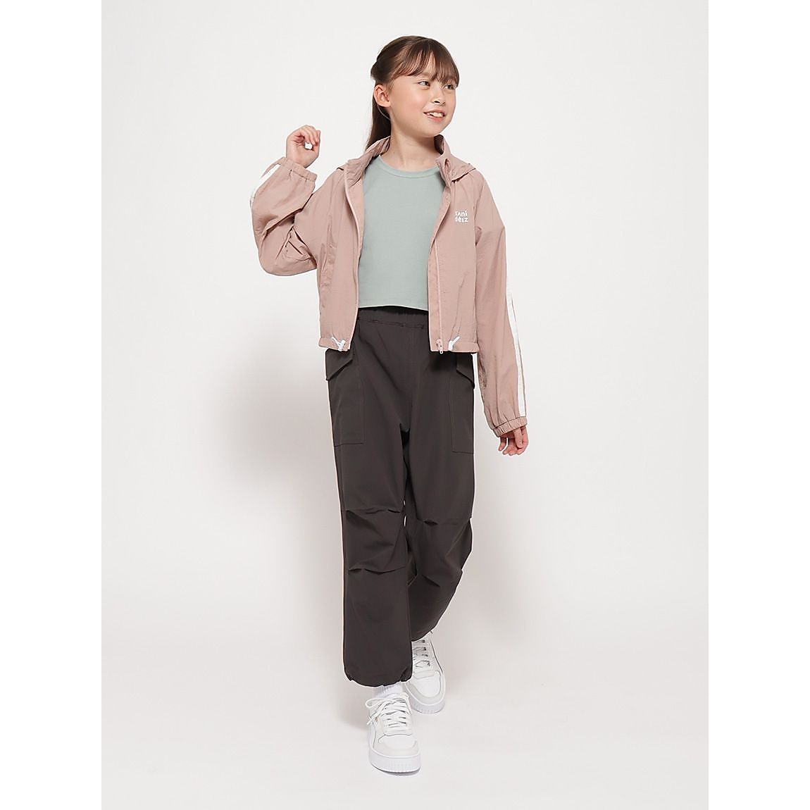 NYワッシャー スタンドカラーブルゾン GIRLS