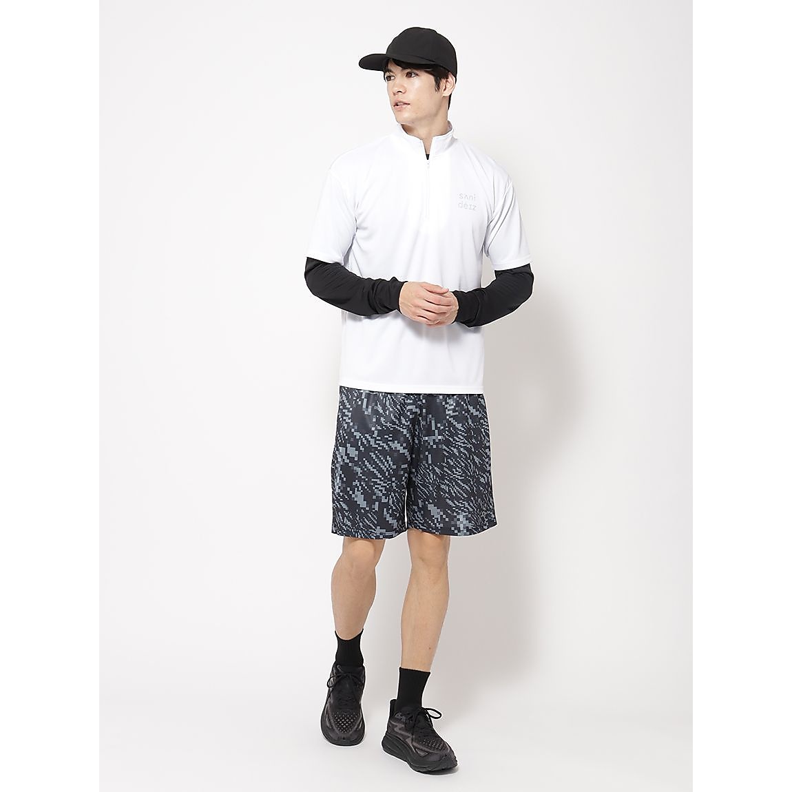 ハニカムメッシュスム-ス ハーフジップ＆長袖 MENS