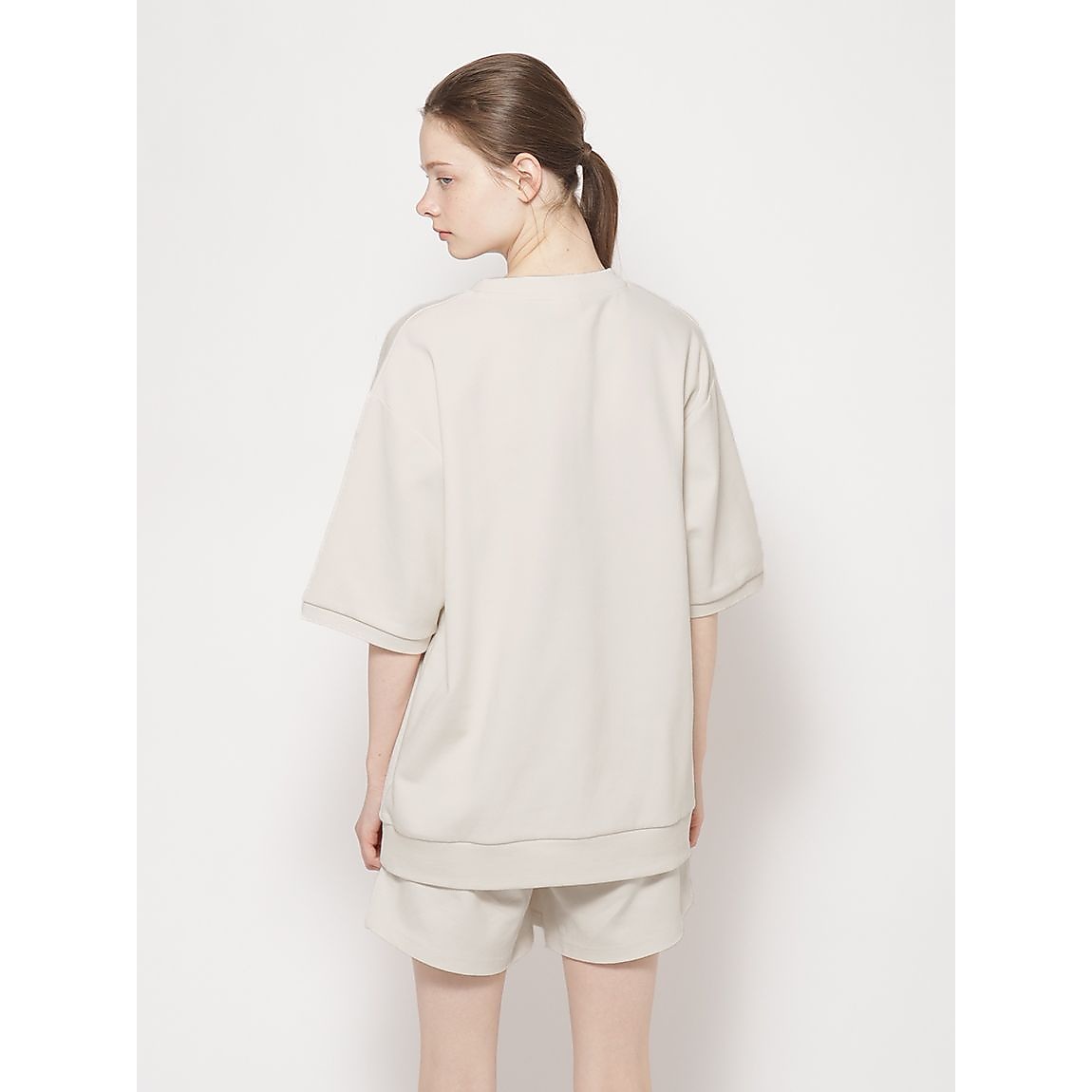 コットンPEスウェット クルーネック半袖 UNISEX