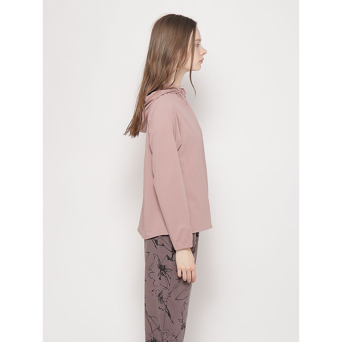 コットンタッチ天竺 ジップフーディ LADIES