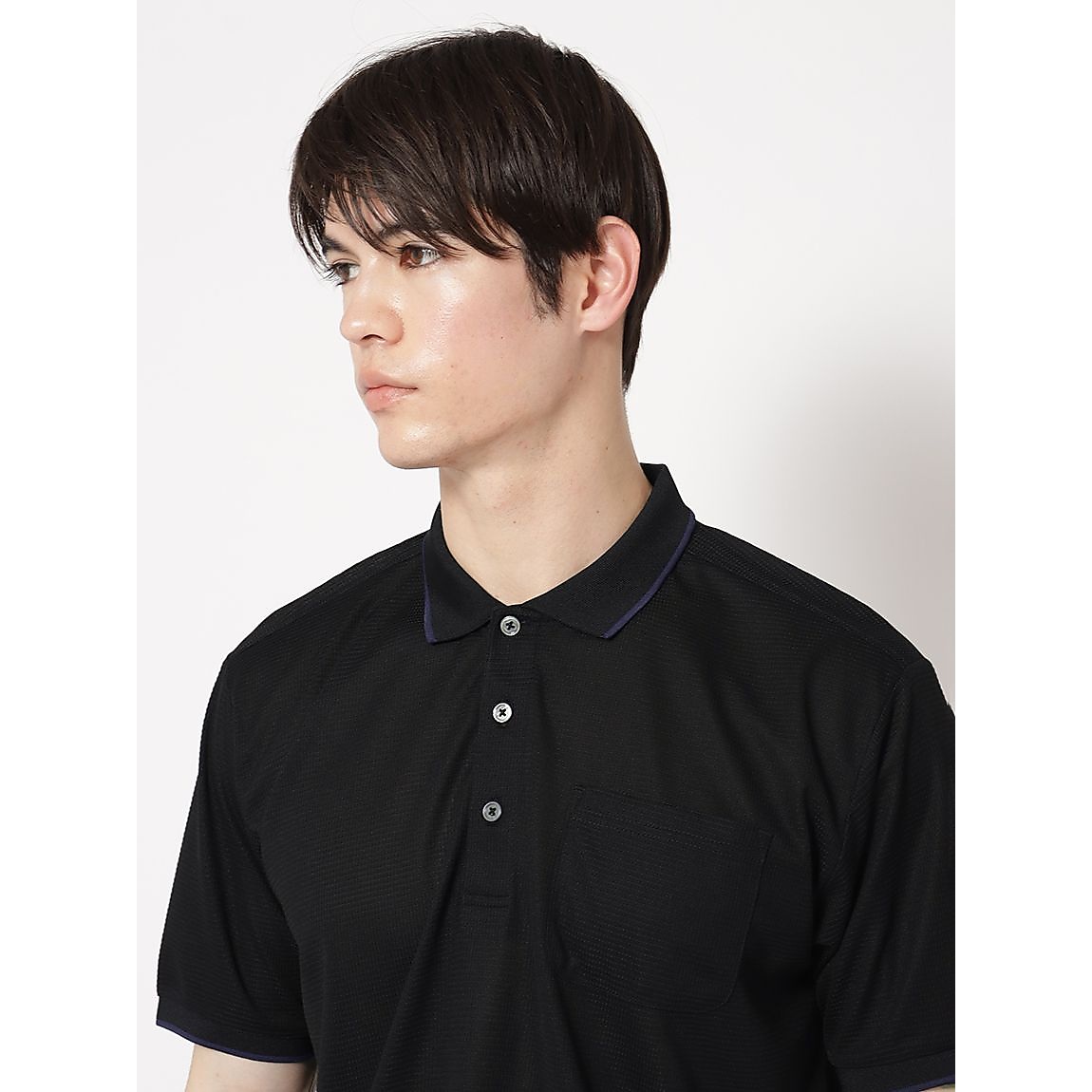 軽量ワッフルジャージ ポロシャツ半袖 MENS