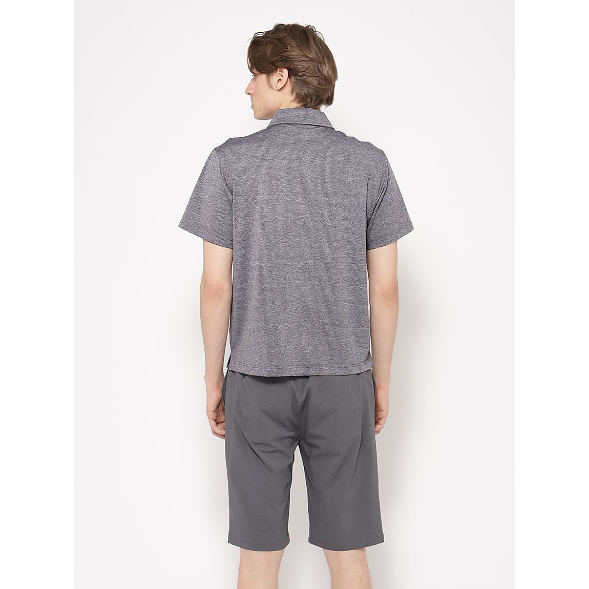 ナイロンメッシュジャージ ポロシャツ半袖 MENS