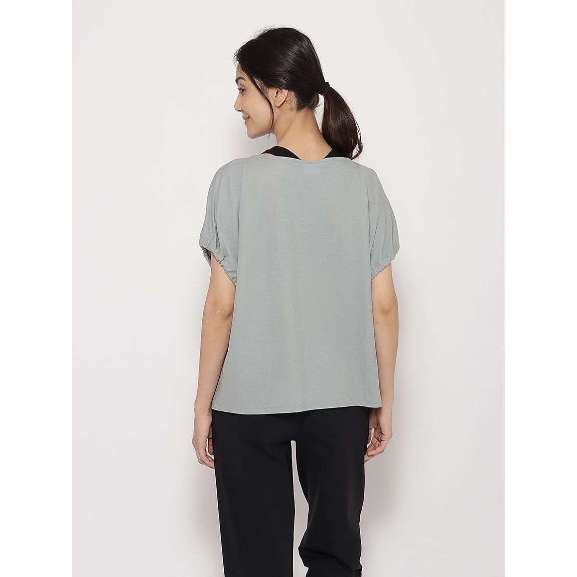 リネンライクジャージ フレンチスリーブTシャツ LADIES