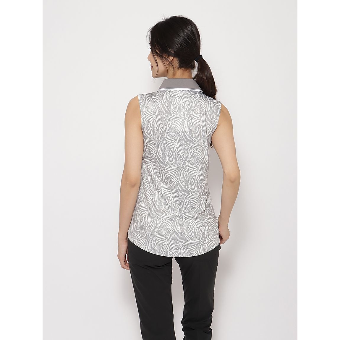 ポリエステルスムース for GOLF ボタニカルノースリポロ LADIES