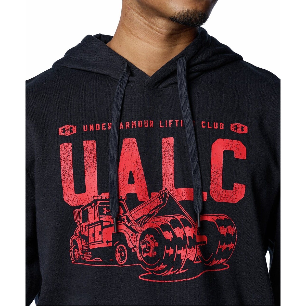 UA RIVAL FLEECE BL PRINTED