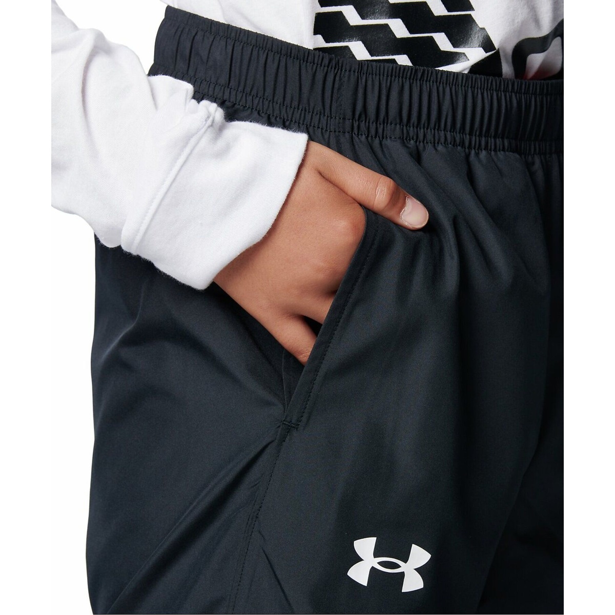 UA TRICOT LINED PRINT WOVEN PANTS