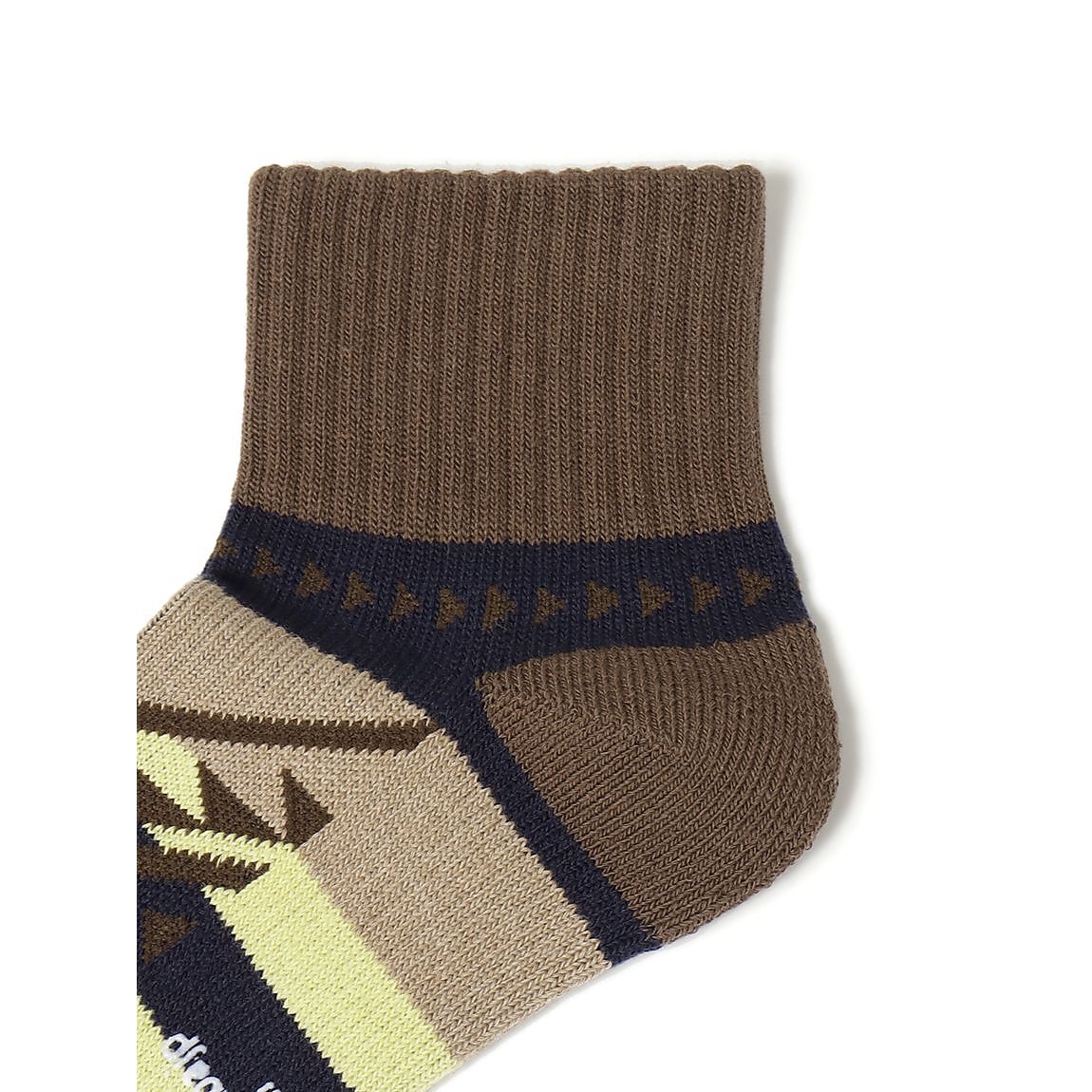 レディース ネイティブ柄ローゲージショートソックス