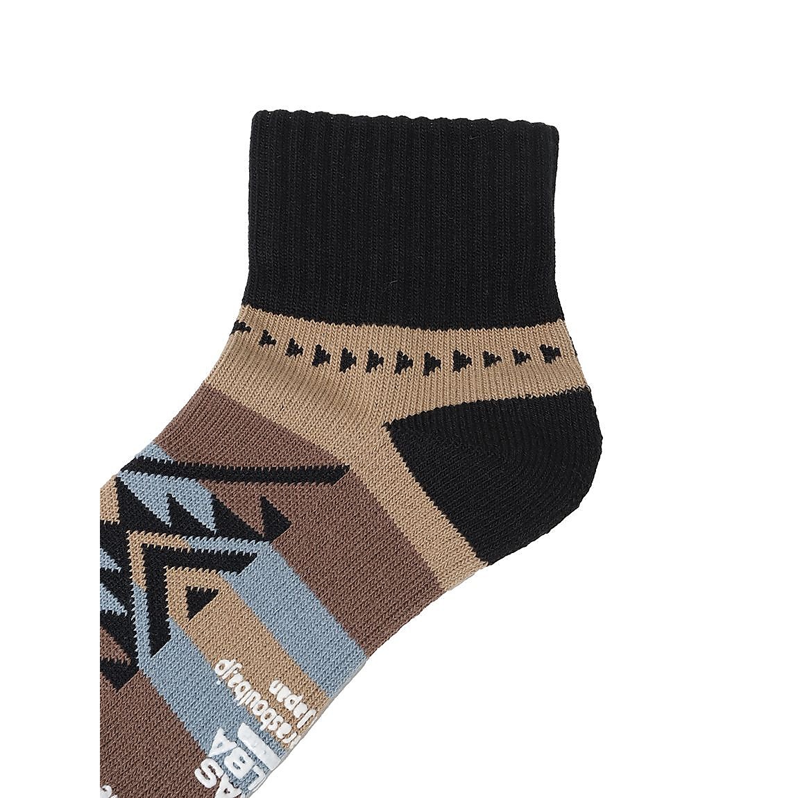 ネイティブ柄ローゲージショートソックス