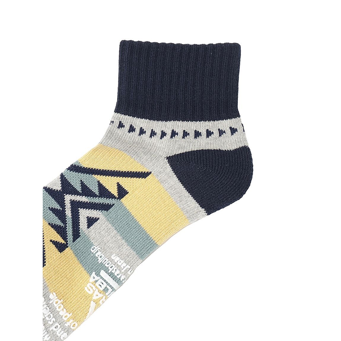 ネイティブ柄ローゲージショートソックス