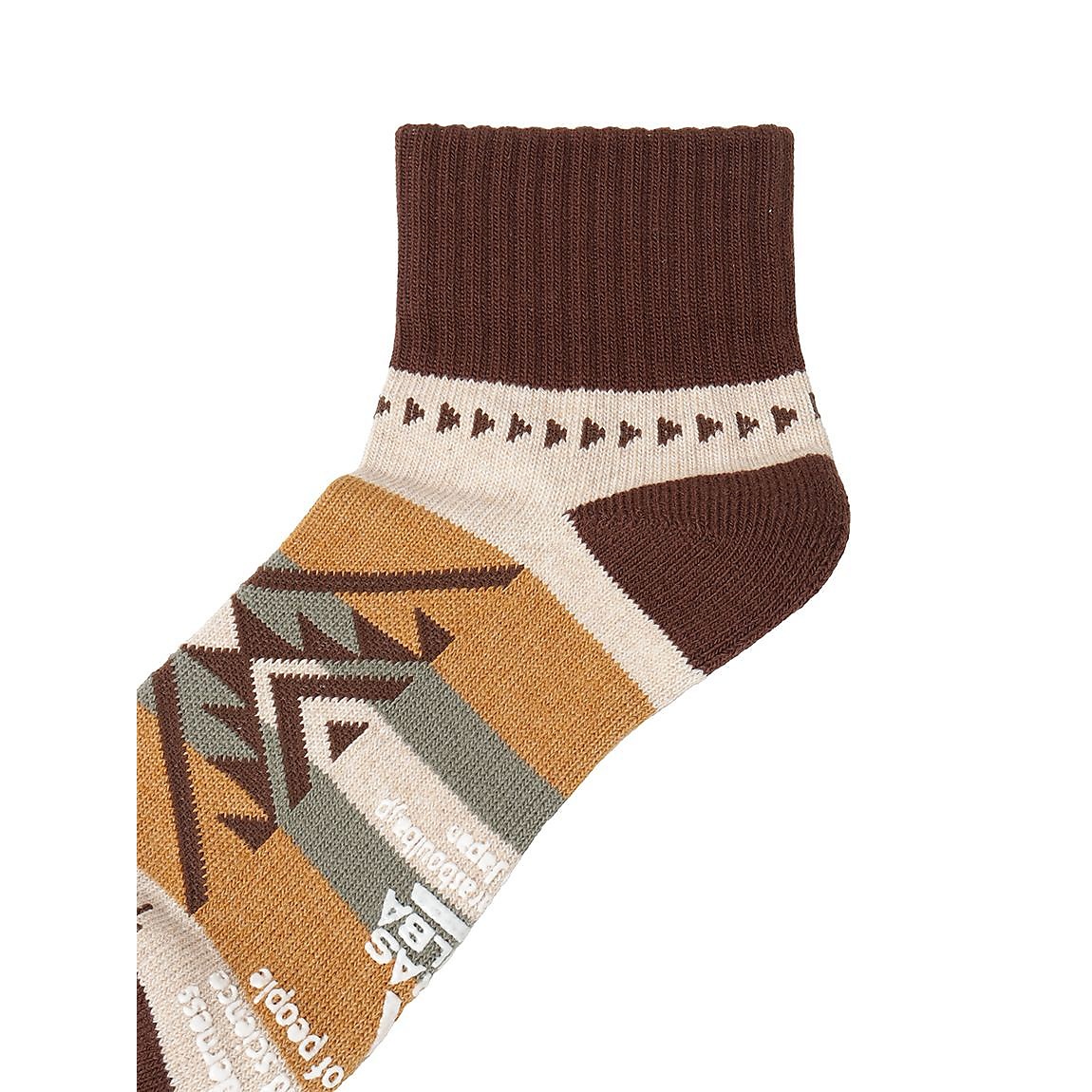 ネイティブ柄ローゲージショートソックス