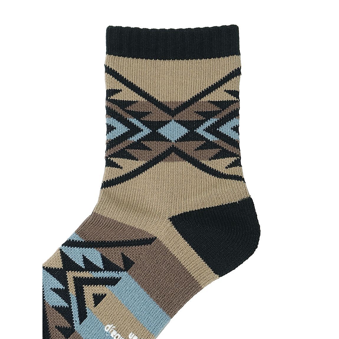 ネイティブ柄ローゲージミドルソックス