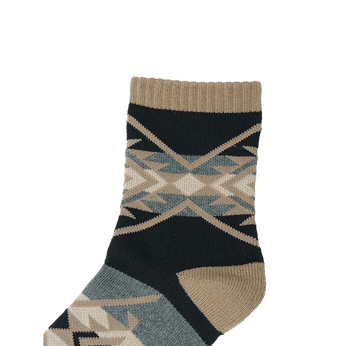 ネイティブ柄ローゲージミドルソックス