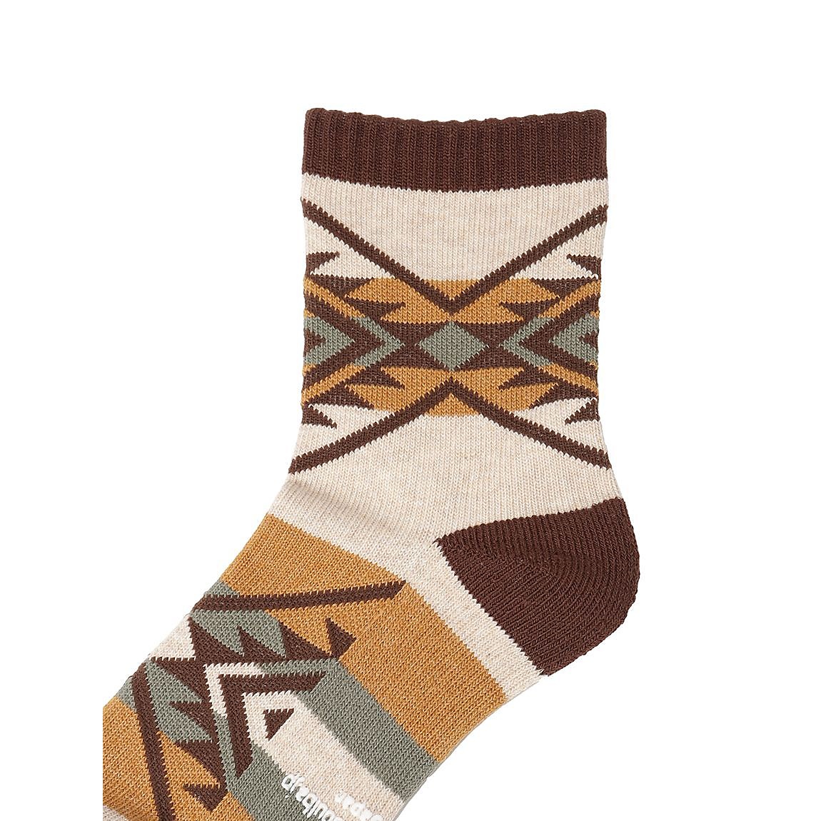 ネイティブ柄ローゲージミドルソックス