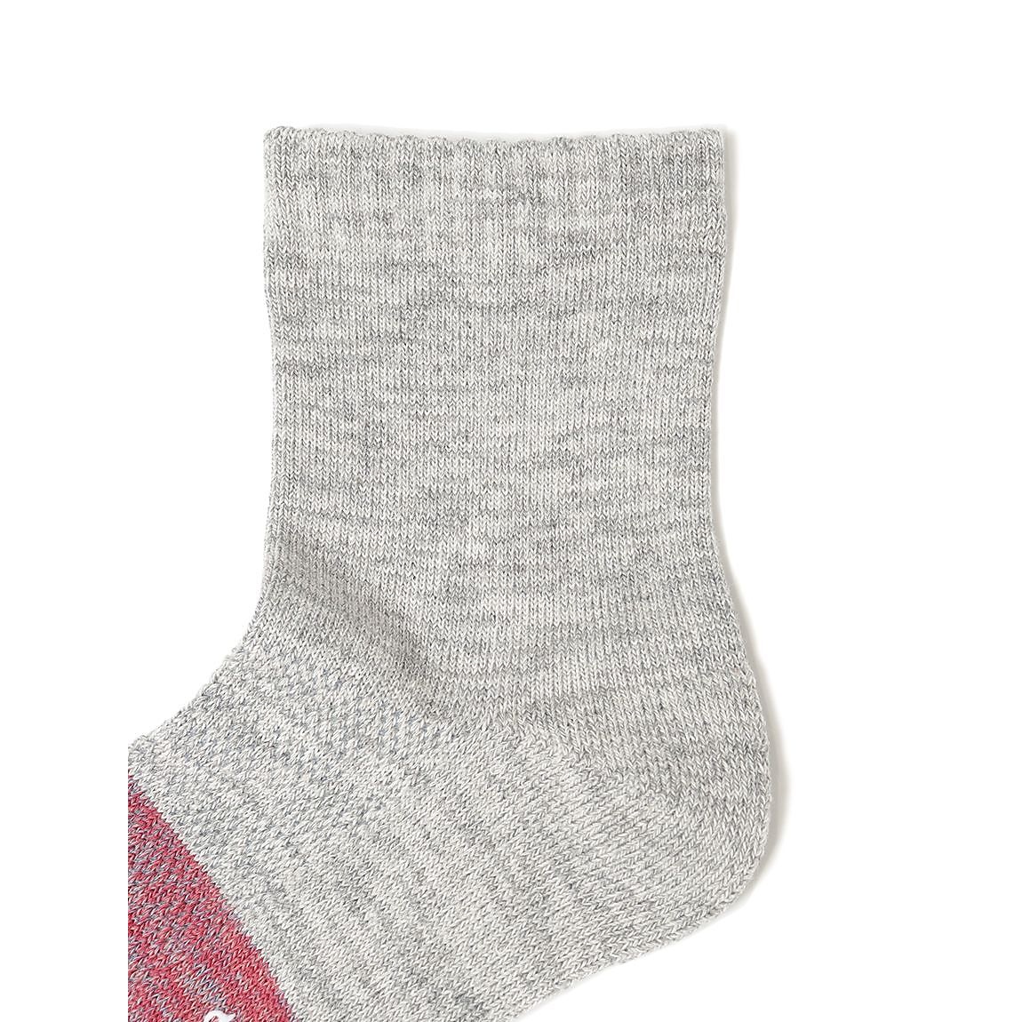 レディース 2面切替ローゲージミドルソックス