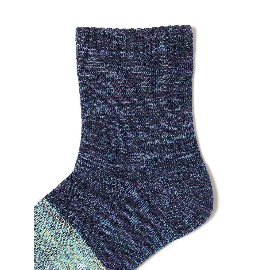 レディース 2面切替ローゲージミドルソックス