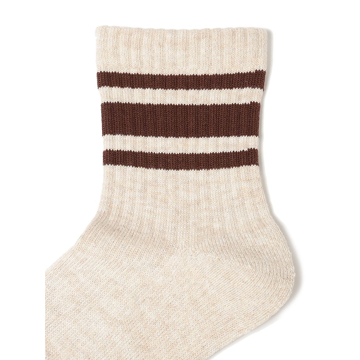 レディース ラインローゲージミドルソックス