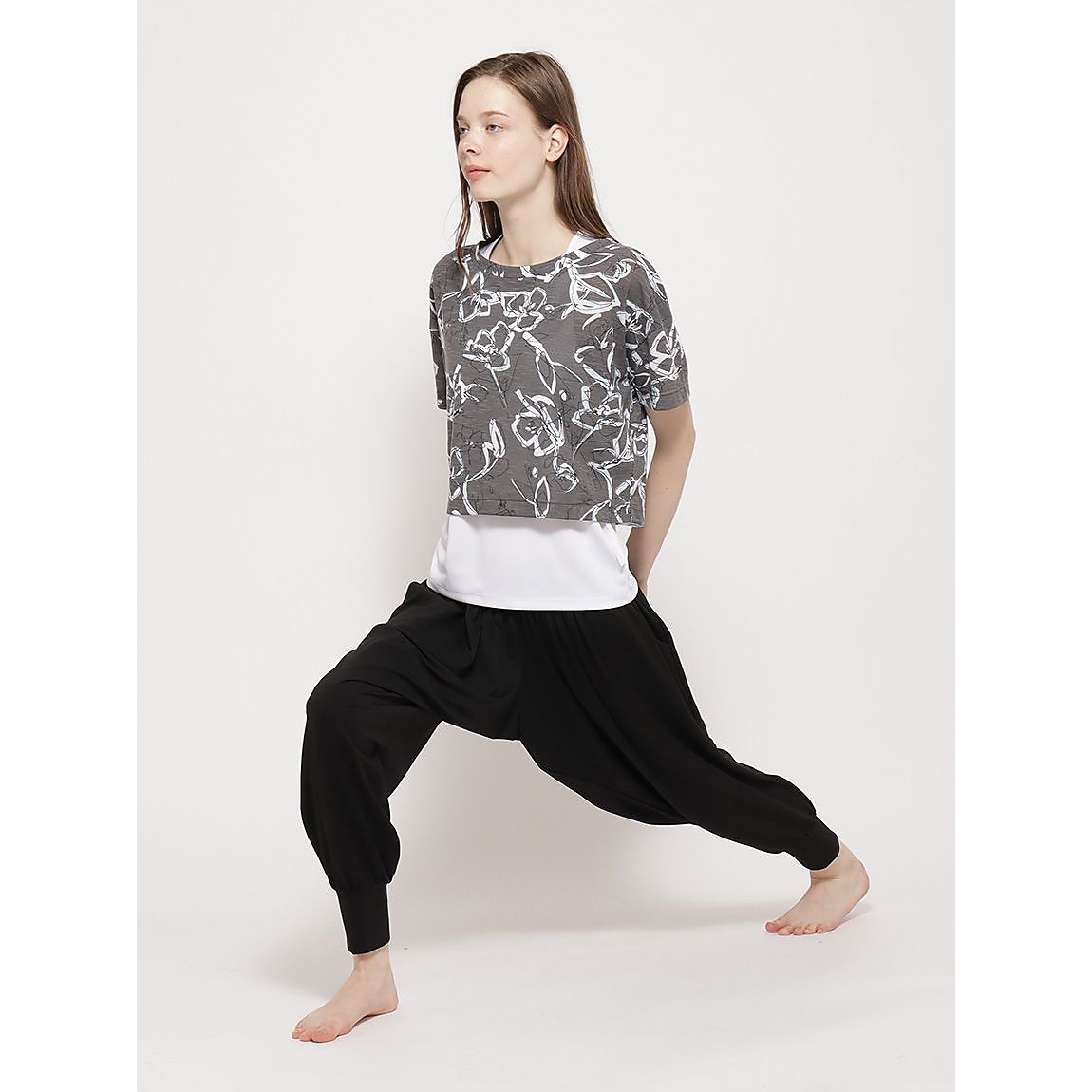 スラブ天竺×フルダルスムース プリントTシャツ&タンクLADIES